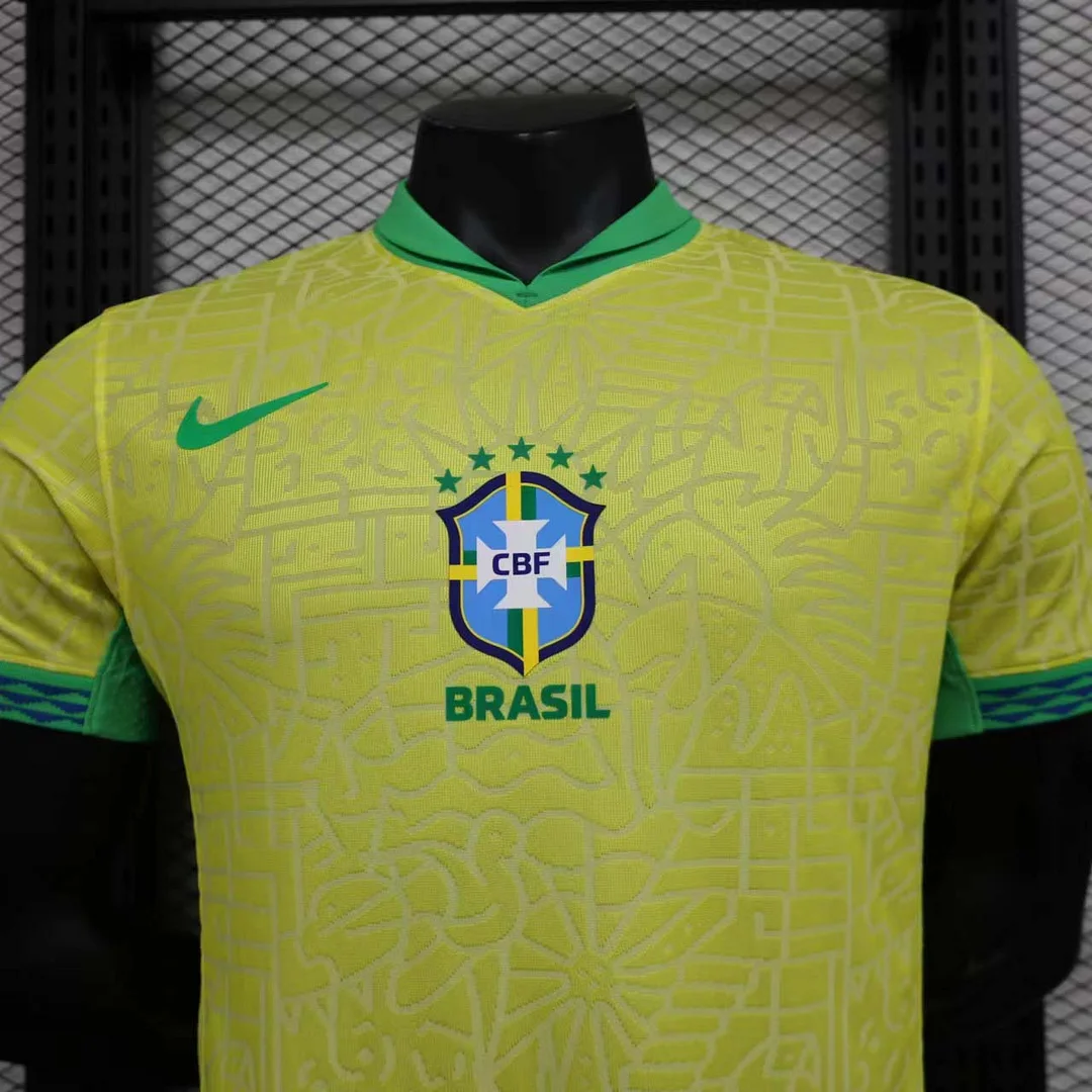 2024 Player Version Brazil Home Soccer Jersey - Image 5