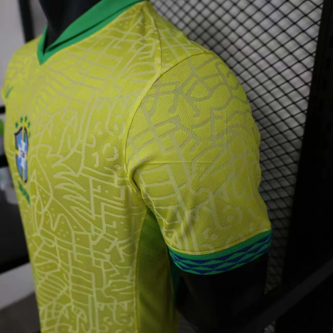 2024 Player Version Brazil Home Soccer Jersey - Image 9