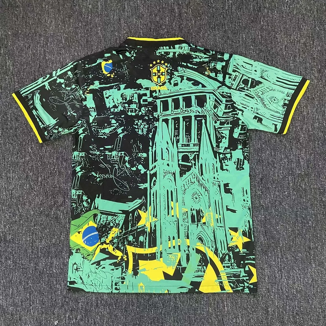2024 Brazil Special Edition Green Football Shirt 1:1 Thai Quality - Image 2