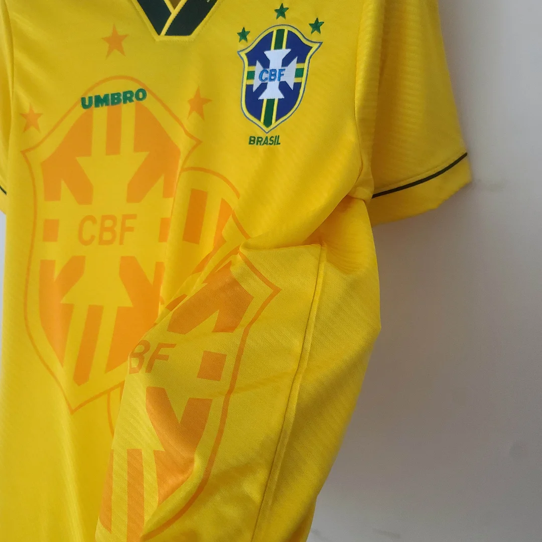 1994 Retro Brazil Home Soccer Jersey - Image 7