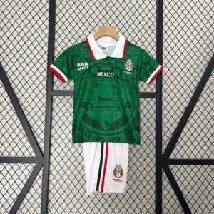1998 Retro Mexico National Home Football Shirt 1:1 Thai Quality Kids Size