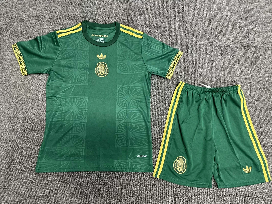 2025 Mexico National Special Edition Green Football Shirt 1:1 Thai Quality Kids Size