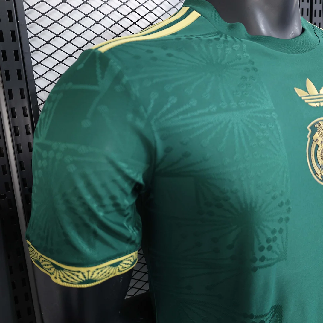 2025 Player Version Mexico National Gold cup Version Green Football Shirt 1:1 Thai Quality - Image 3