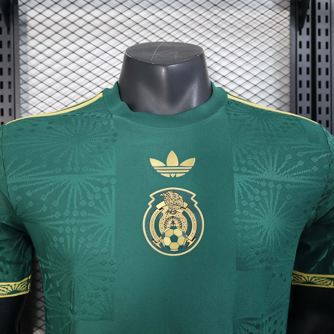 2025 Player Version Mexico National Gold cup Version Green Football Shirt 1:1 Thai Quality - Image 4