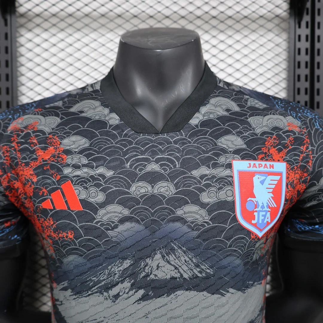 2024 Player Version Japan Special Edition Fujiyama Black Football Shirt 1:1 Thai Quality - Image 5
