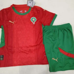 2024/2025 Morocco National Team Home Football Shirt 1:1 Thai Quality Kids Size