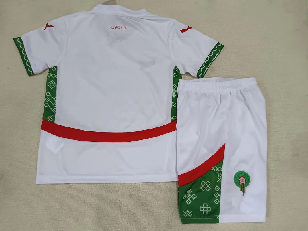 2024/2025 Morocco National Team Away Football Shirt 1:1 Thai Quality Kids Size - Image 2