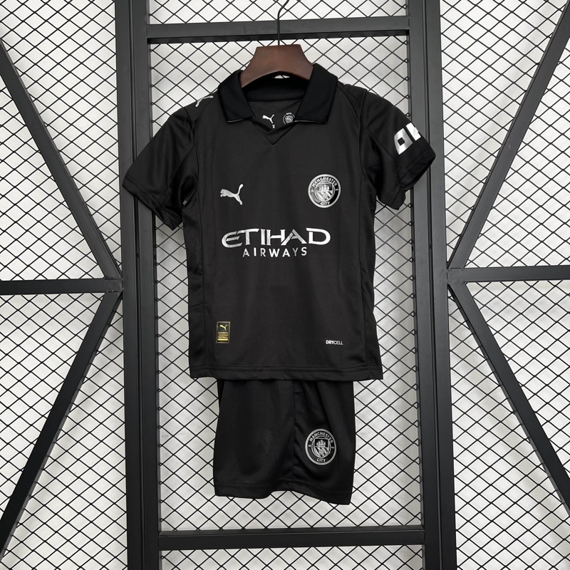 2025/2026 Manchester City third Away Football Jersey 1:1 Thai Quality Kids Size