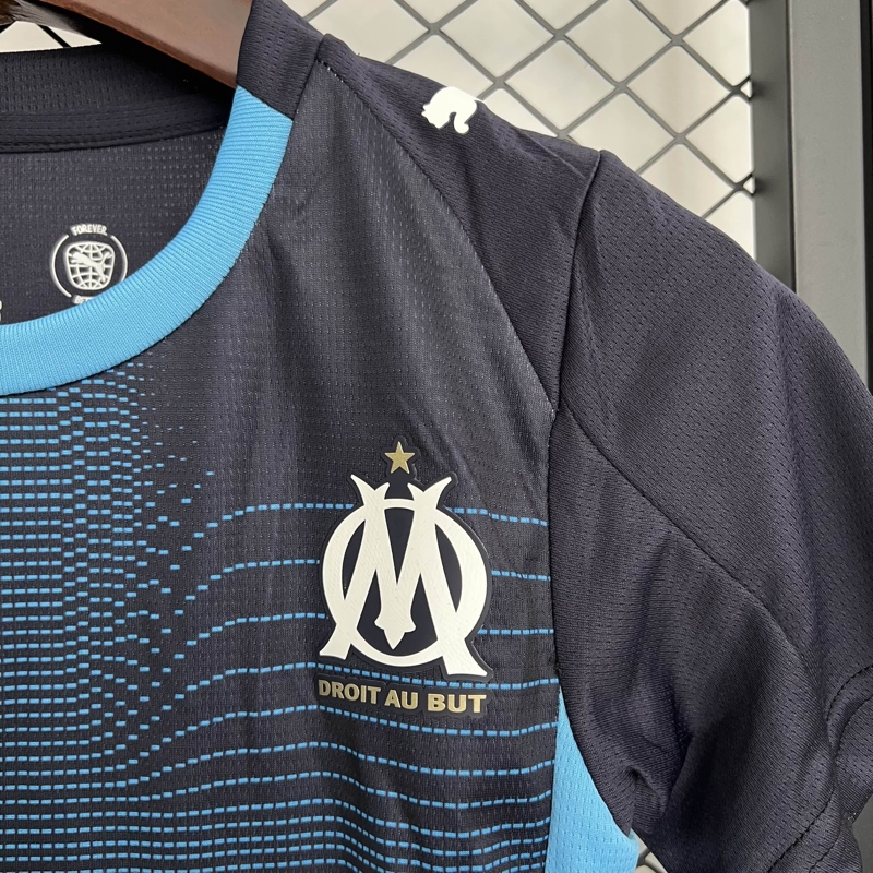 2025/2026 Marseille away Jersey 1:1 Thai Quality Kids Size - Image 6