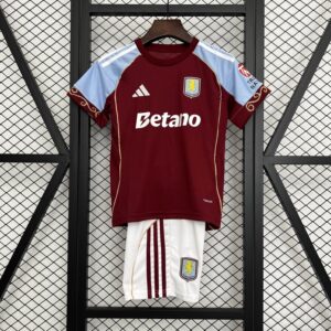 2025/2026 Aston Villa Home Jersey 1:1 Thai Quality Kids Size