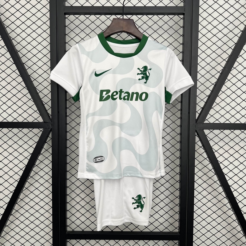 2025/2026 Sporting Lisbon Away Football Jersey 1:1 Thai Quality Kids Size